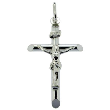 Sterling Silver Crucifix Pendant With Optional Chain