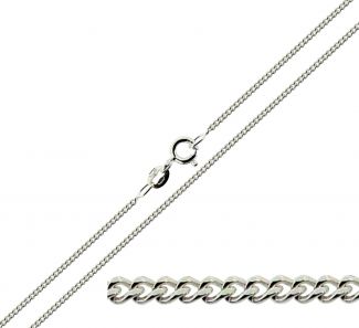 Sterling Silver 1.4mm Diamond Cut Curb Chain