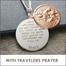 Personalised Travelers Prayer St Christopher Range